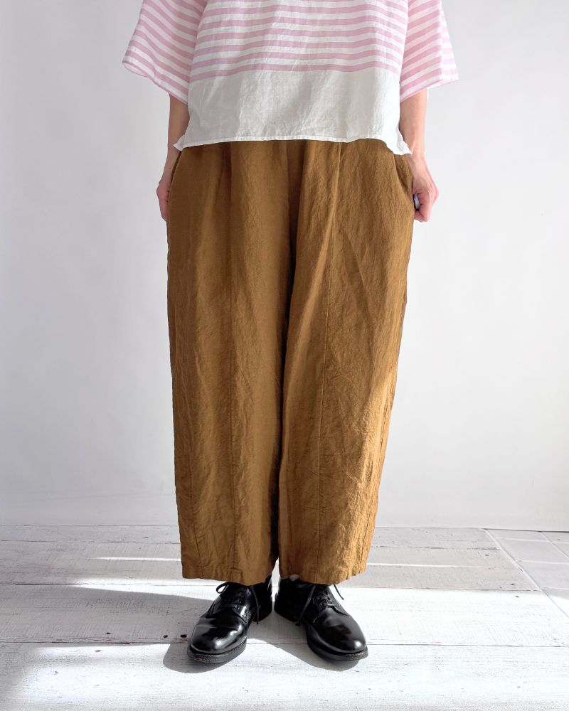 【予約】MS/F G1184 40/リネン チャーリーパンツ（6月初旬 - 6月中旬）