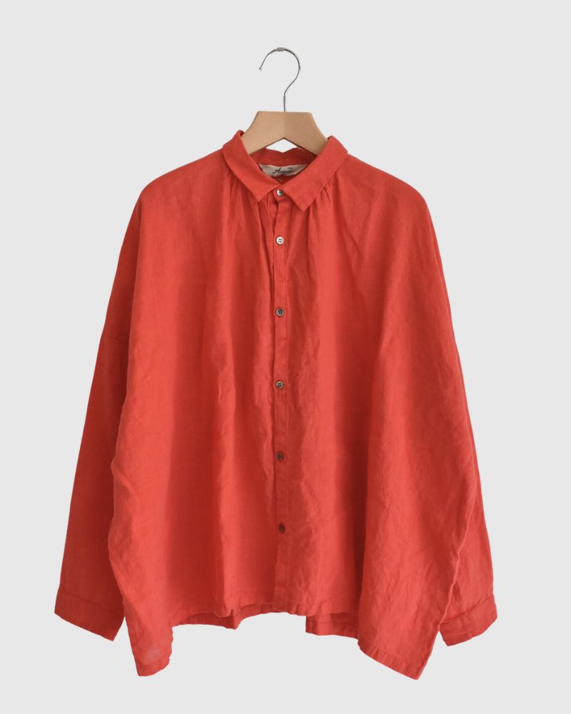 フレンチリネンシャツ Red