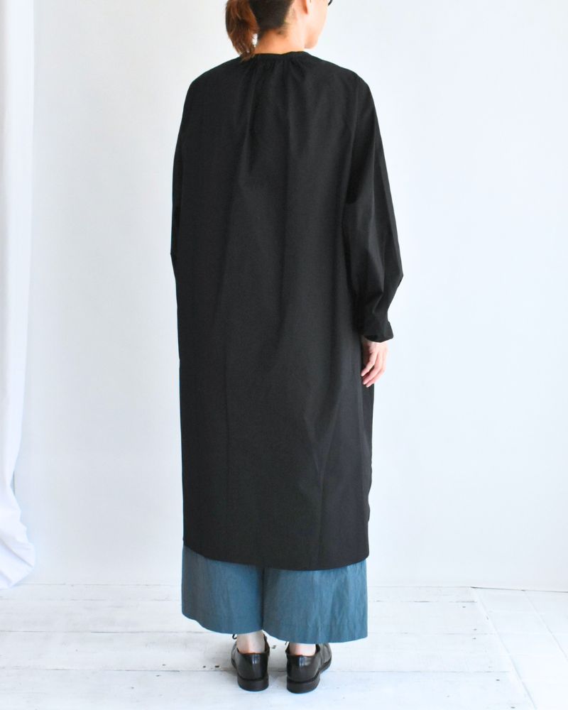 バルーンスリーブ ミディワンピース Black