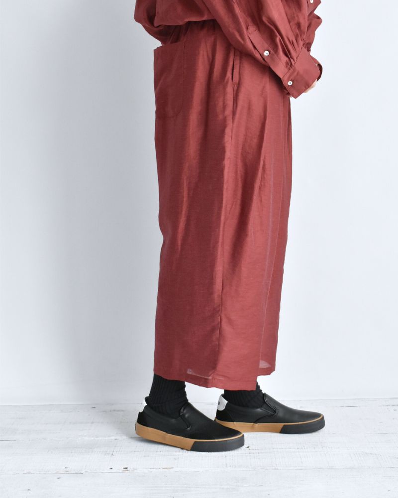 シアーボリュームパンツ RedBrown