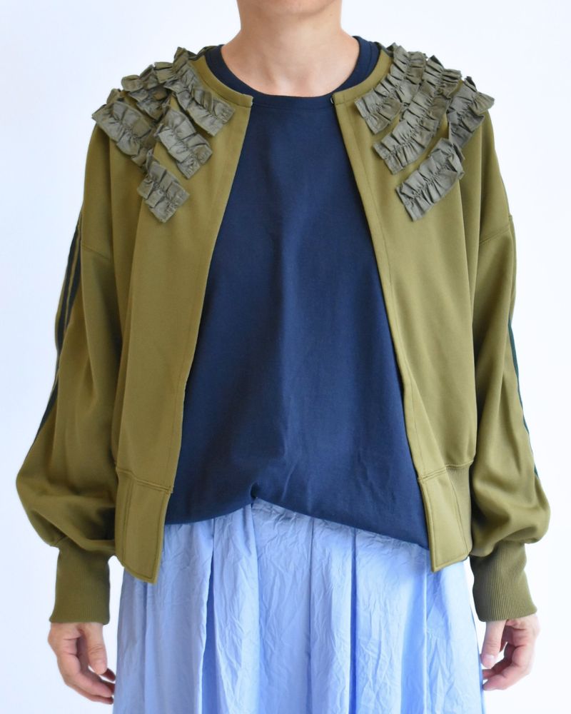 トラックフリルカーデ Khaki