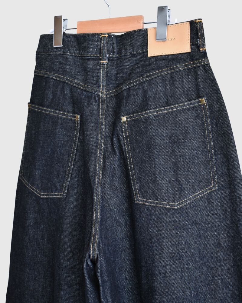 13ozムラ糸 バギーデニムパンツ OneWash
