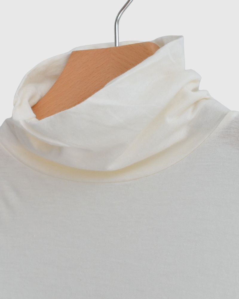 フェザーコットン天竺 タートルネックインナー