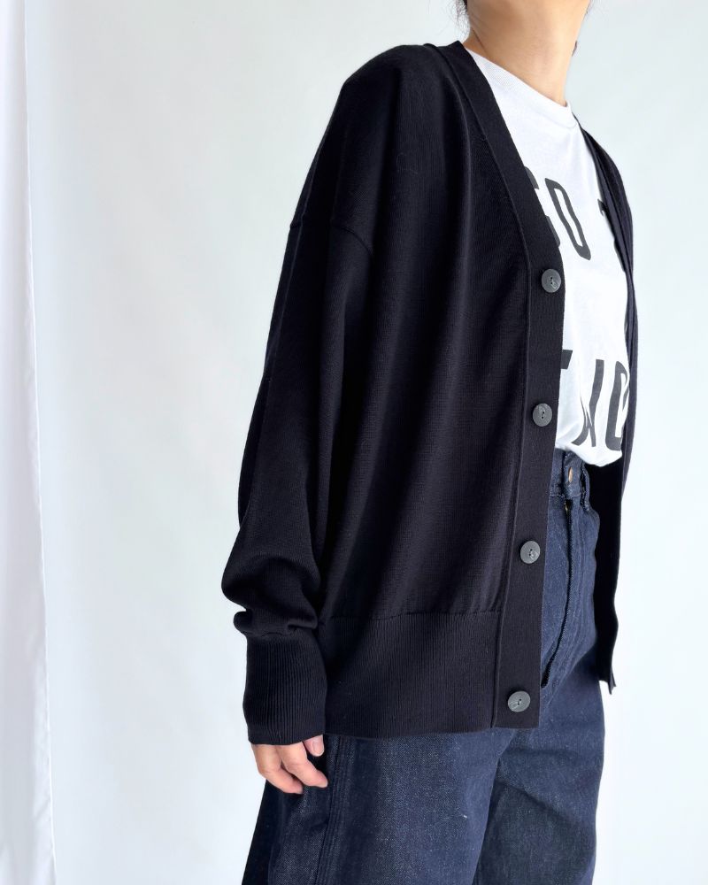 メリノダディカーディガン Navy