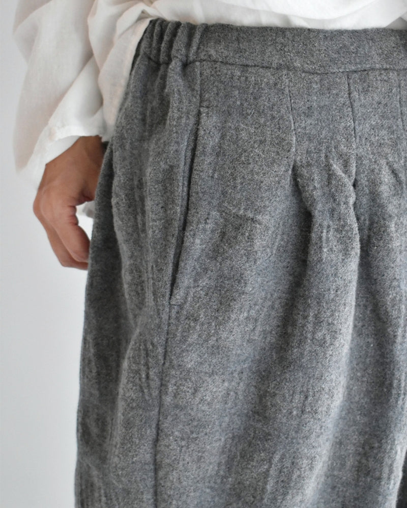 ウールチェックパンツ Gray