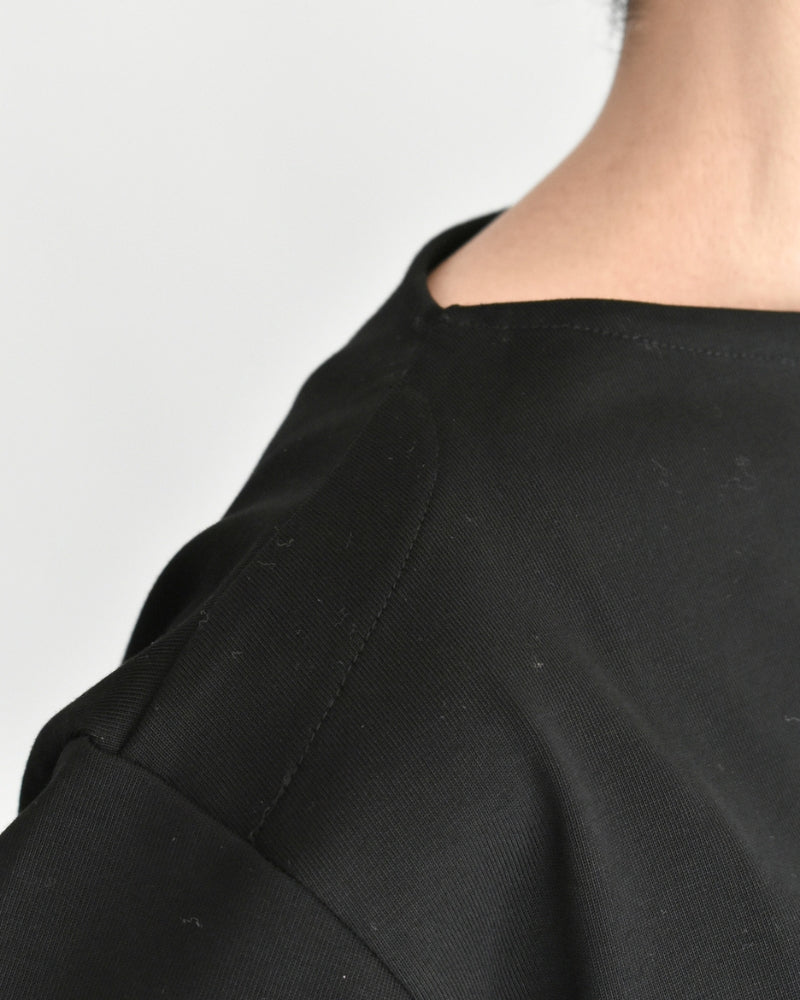 ギザコットン バスクTシャツ Black