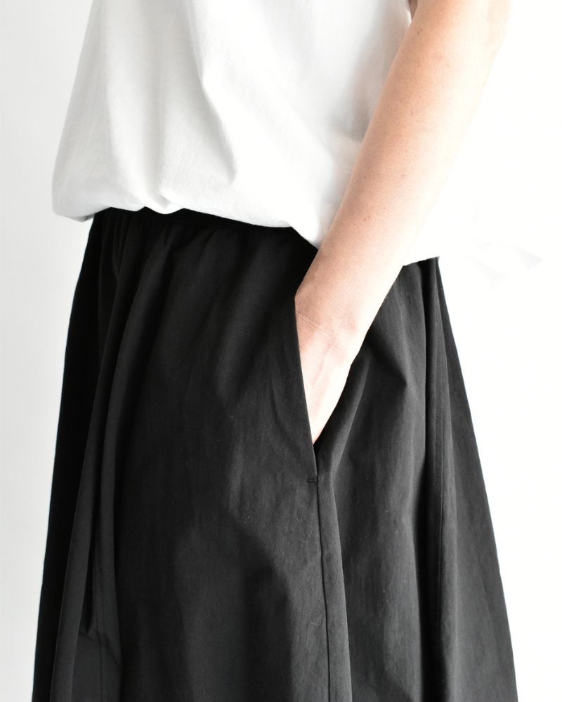リブバレルスカート Black
