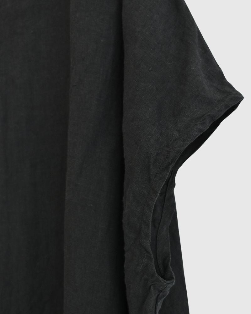フレンチリネンプルオーバー Black