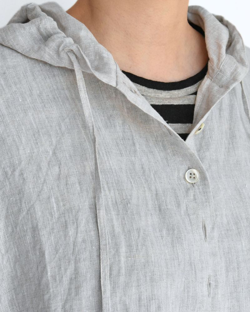 フーディシャツ（LINEN） Natural