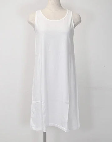 【sale】ベーシック天竺ノースリOP Siro