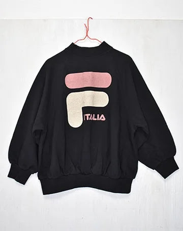 【sale】FILAビッグスウェット Black　120cm