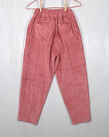 【sale】WEAVY CORDUROY STRETCH PANTS Pink　140cm