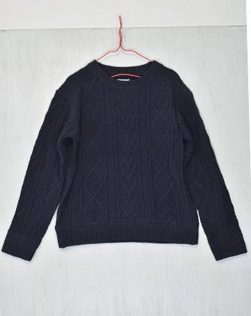 【sale】CABLE KNIT PO Navy　140cm