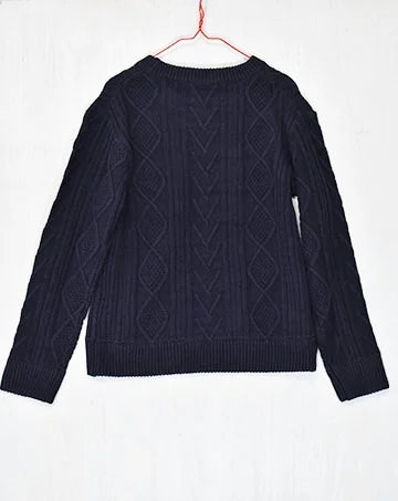 【sale】CABLE KNIT PO Navy　140cm