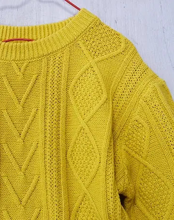 【sale】CABLE KNIT PO Lemon　130cm