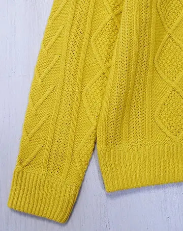 【sale】CABLE KNIT PO Lemon　130cm