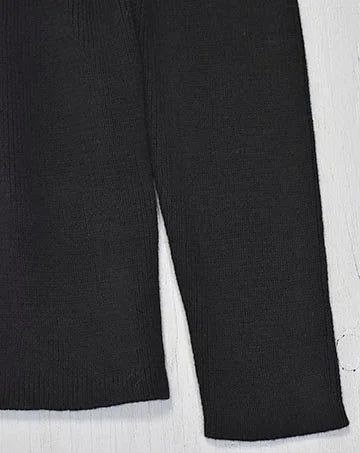 【sale】RIB MOCK KNIT Black　120cm