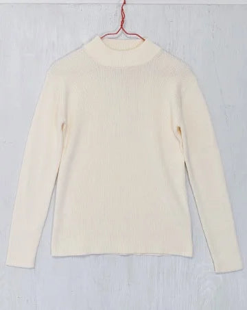 【sale】RIB MOCK KNIT OffWhite　120cm