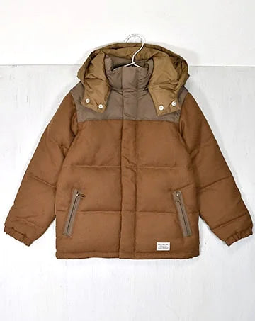 【sale】SHETLAND WOOL 4WAY DOWN JACKET Camel　130cm,140cm