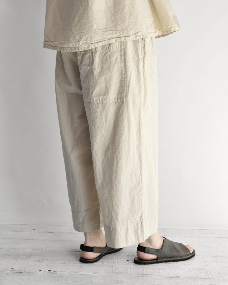 シュリンクワイドパンツ Beige
