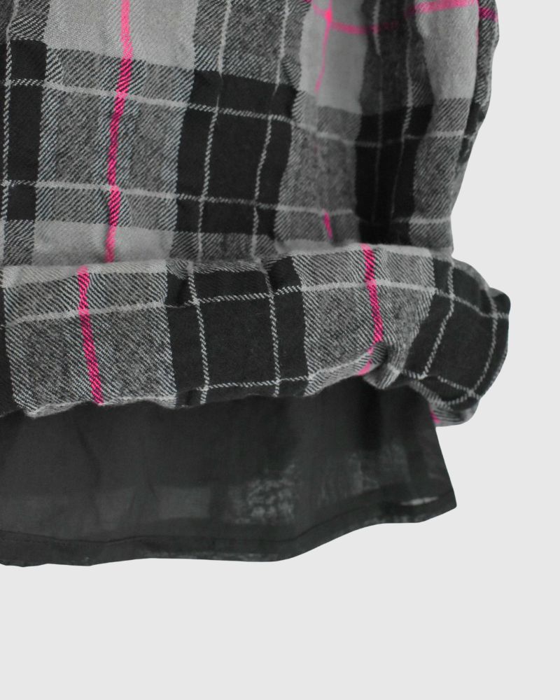 コットンウール チェックパンツ Gray