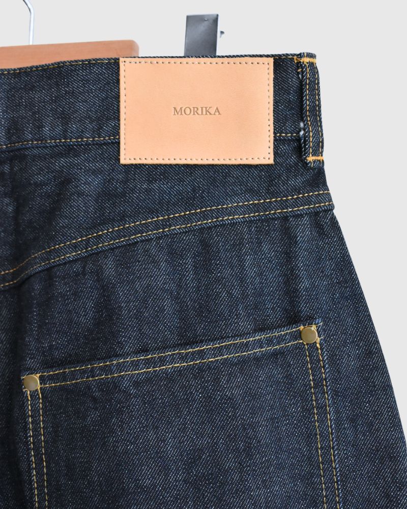 13ozムラ糸 バギーデニムパンツ OneWash