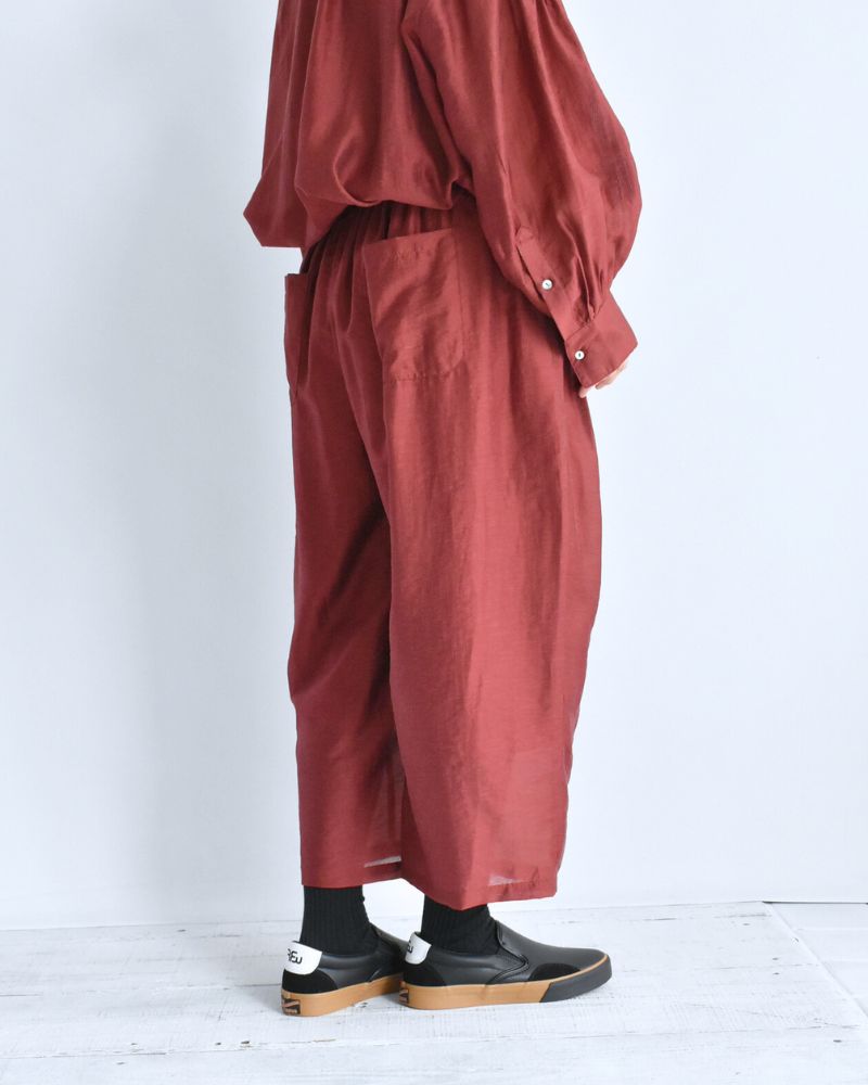 シアーボリュームパンツ RedBrown