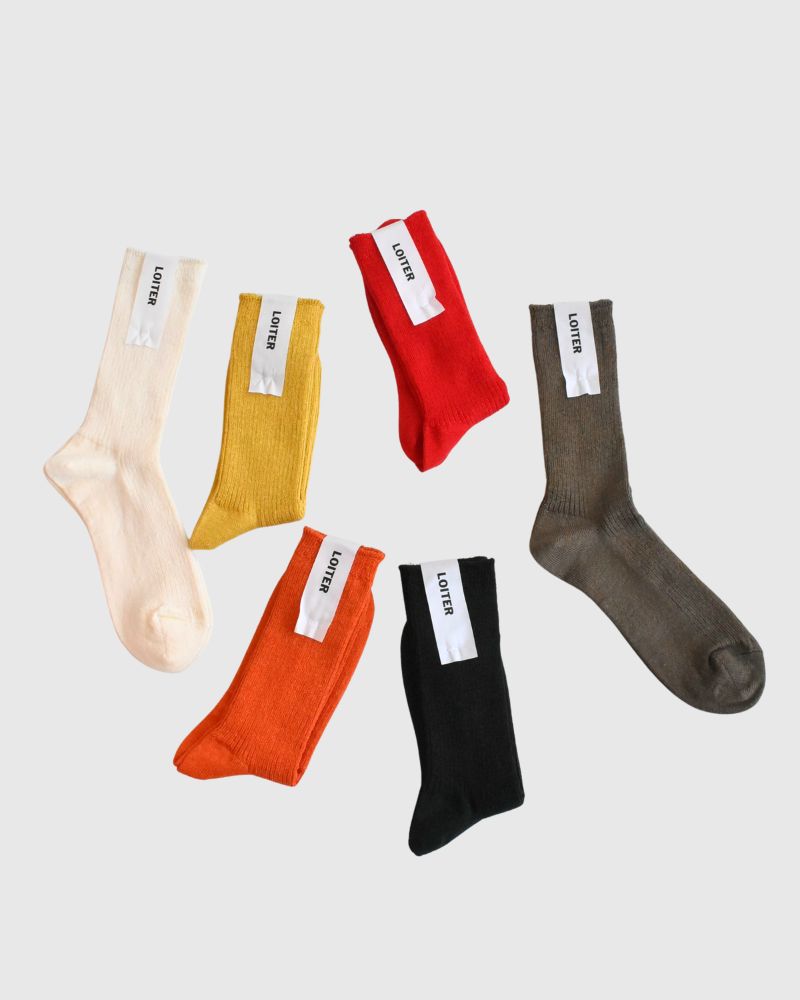 L047 リネンリブソックス