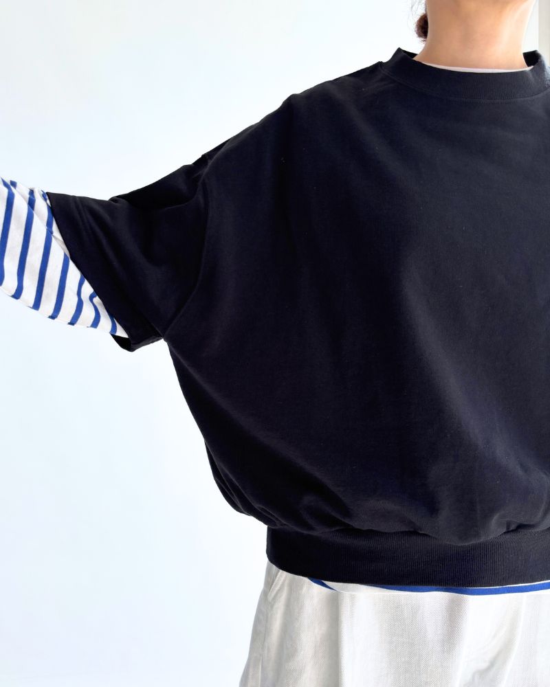 スウェットコクーンベスト Black