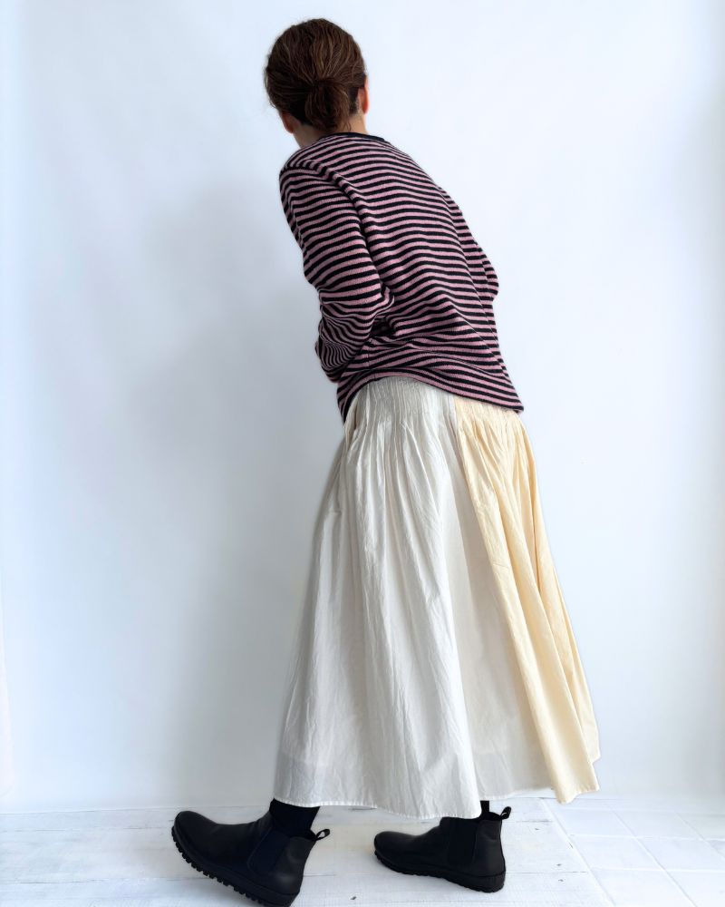 ボーダーニットプルオーバー Pink/Navy