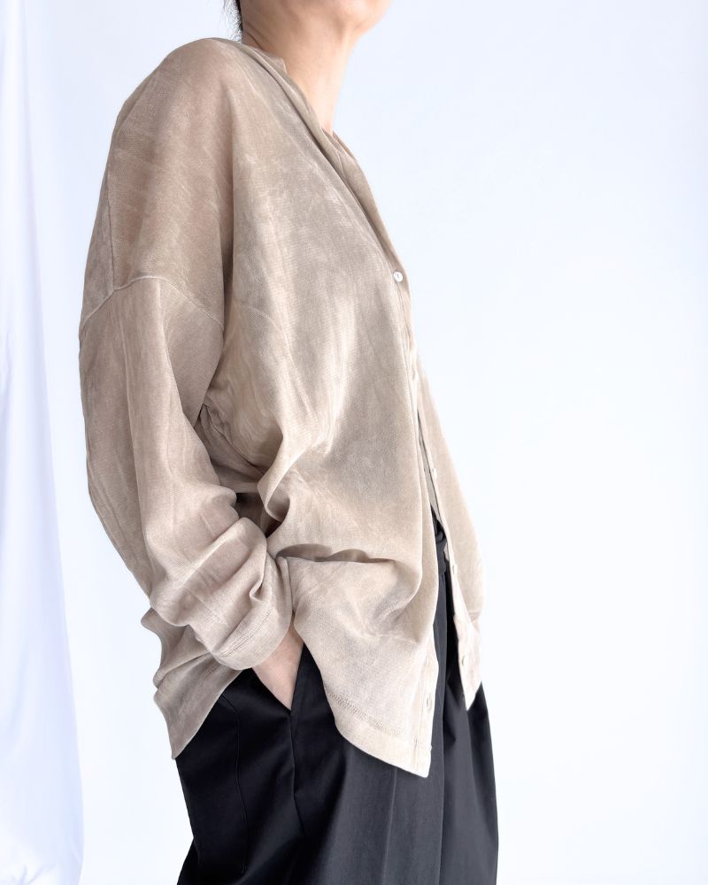 TULLE FLOCKY カーディガン Beige