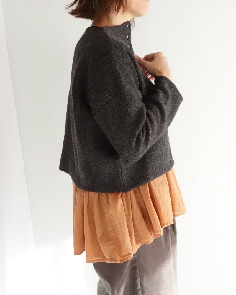 ボトルネックボイルニット Brown