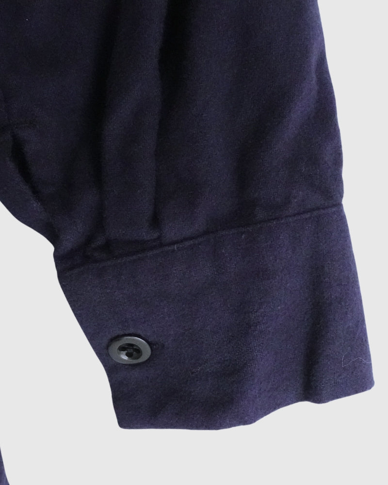 STAND COLLAR SHIRT Marine