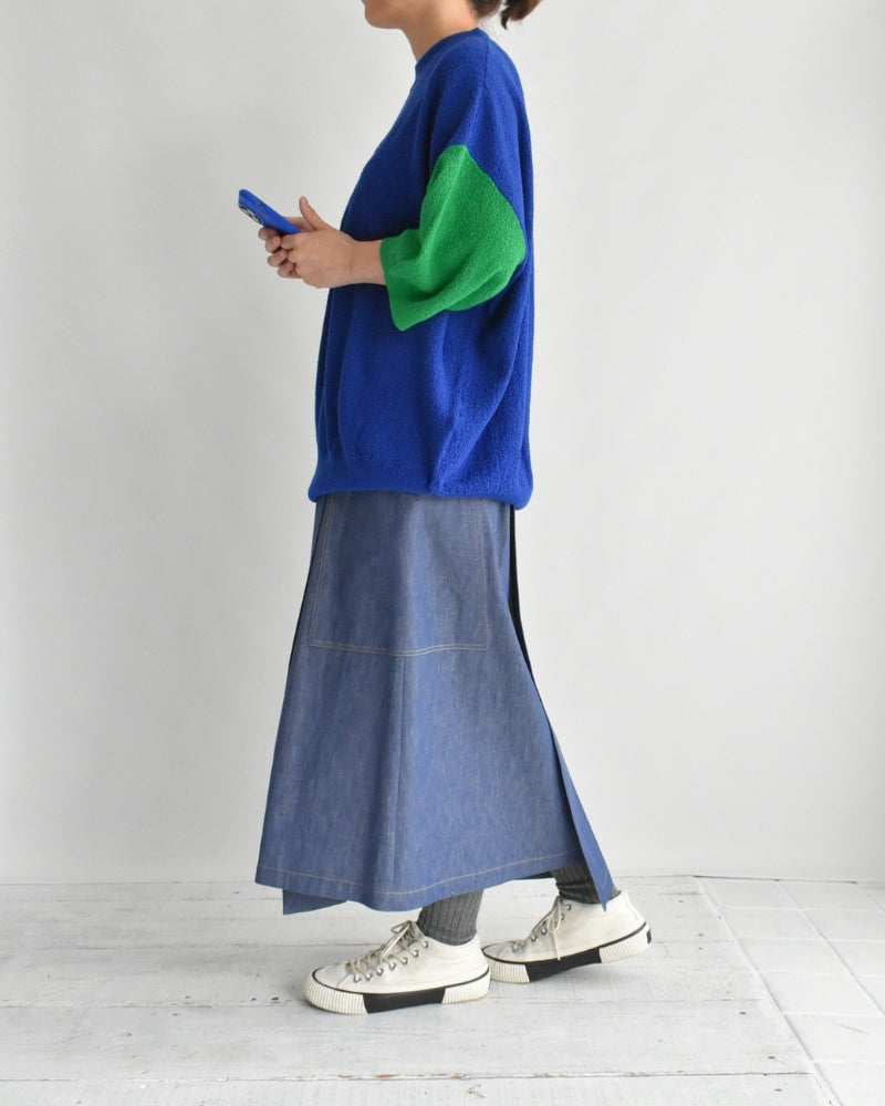 【sale】リンクス ニットトップ 'JAQ2' Blue