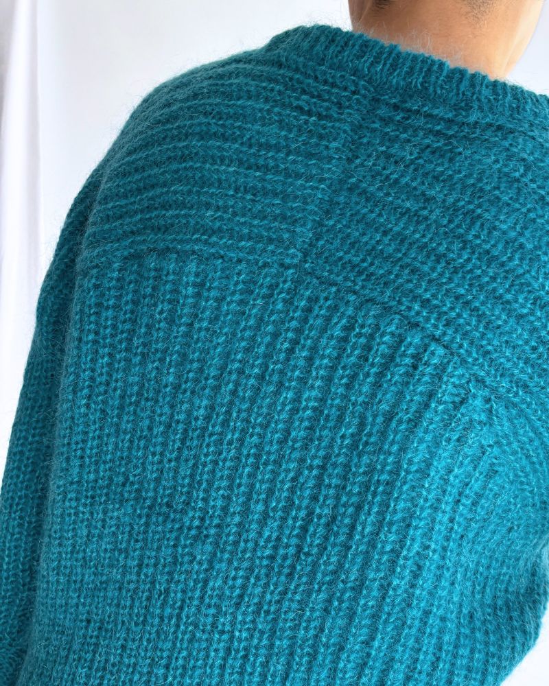 モヘアプルオーバー Turquoise