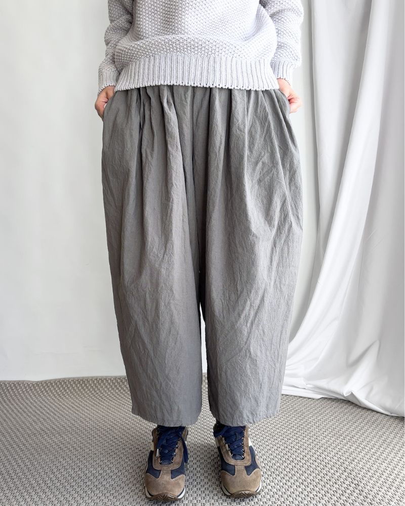 カミーユ キャンバス タックパンツ Gray