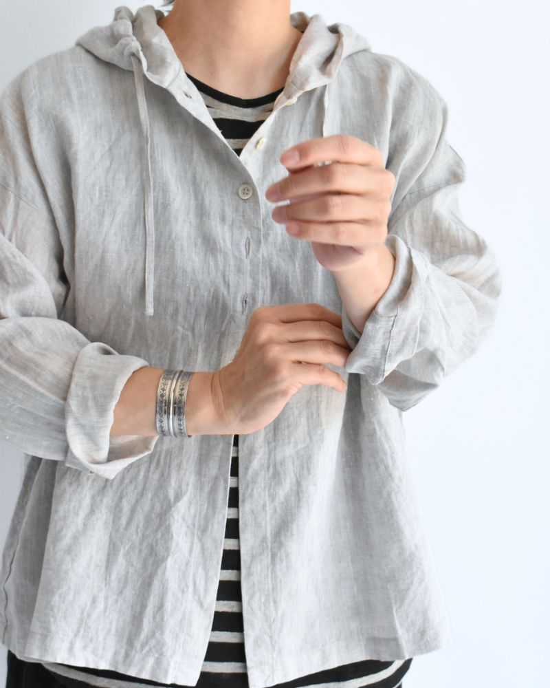 フーディシャツ（LINEN） Natural