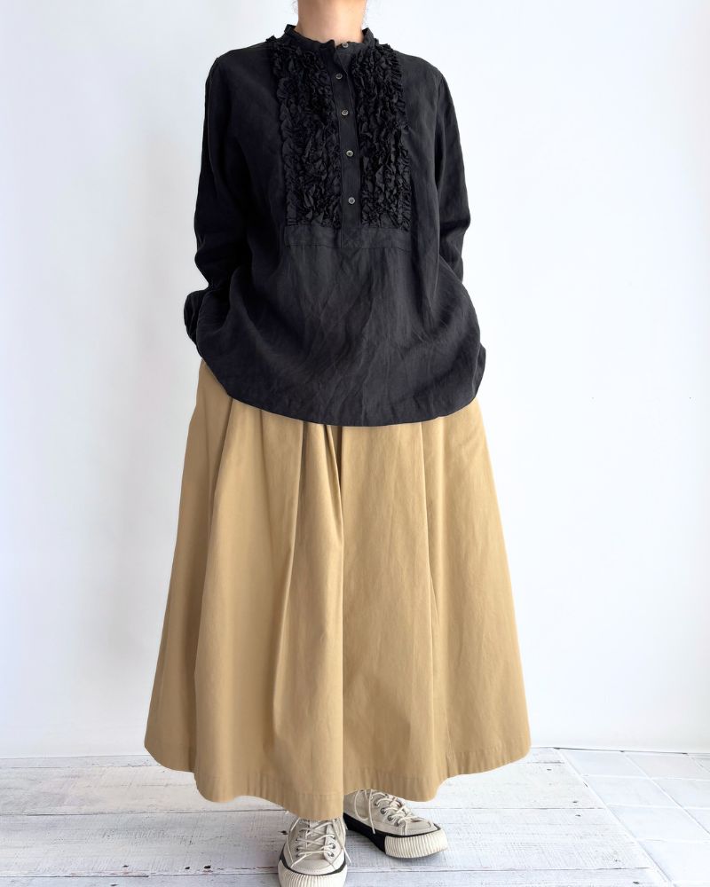 フレンチリネンシャツ Black