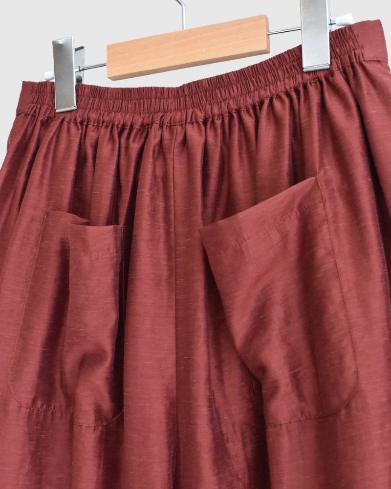 シアーボリュームパンツ RedBrown