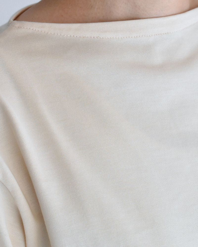 ギザコットン バスクTシャツ Ivory