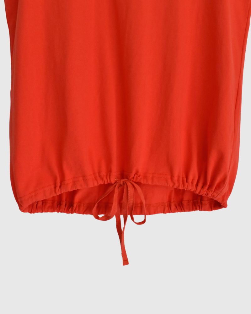 ノースリーブ ドロストTシャツ Orange