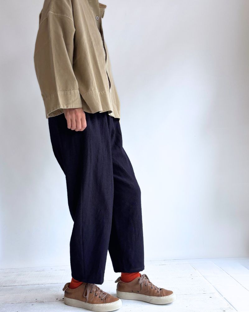 コクーンパンツ（ウール） Navy