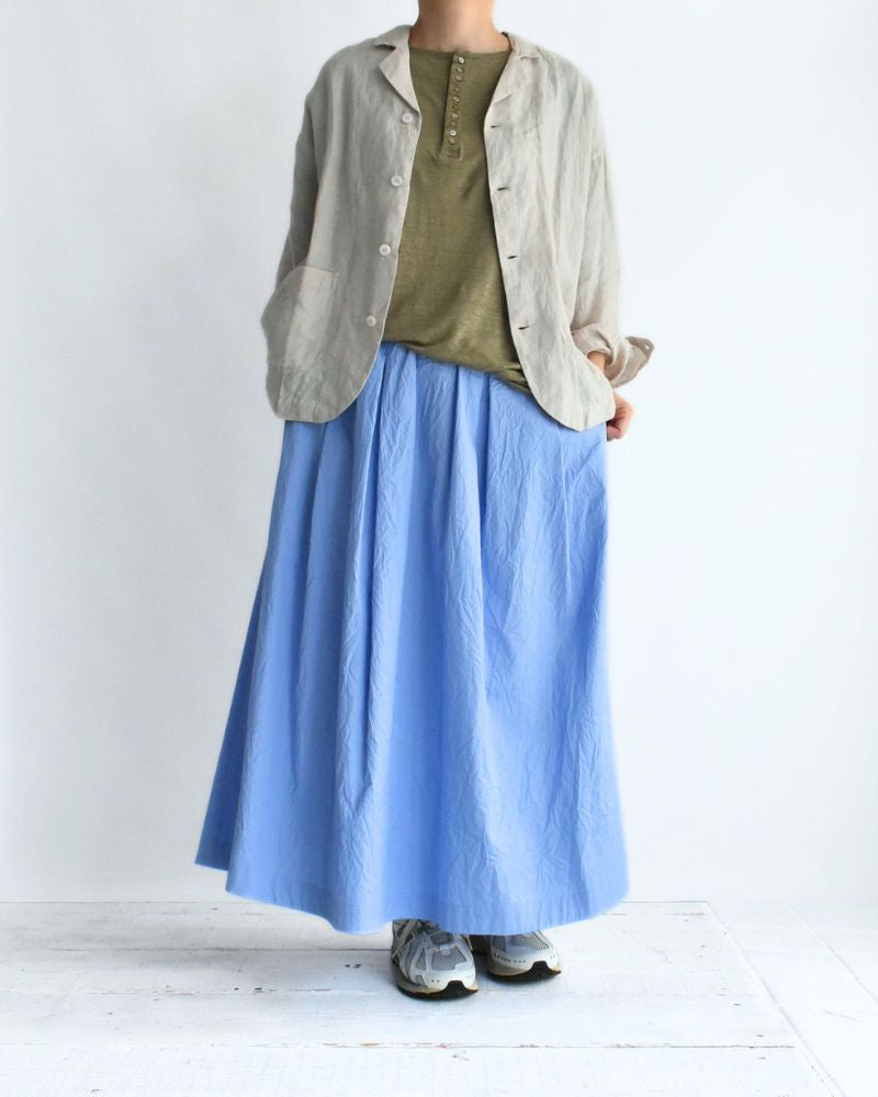 リネン2Wayヘンリープルオーバー Khaki