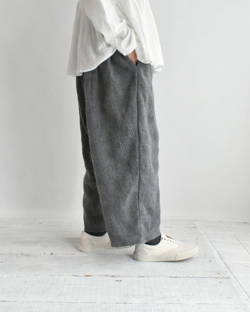 ウールチェックパンツ Gray