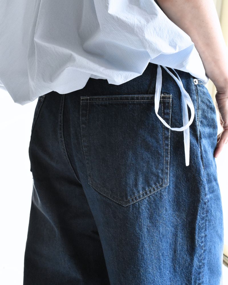 ワイドデニムパンツ Indigo