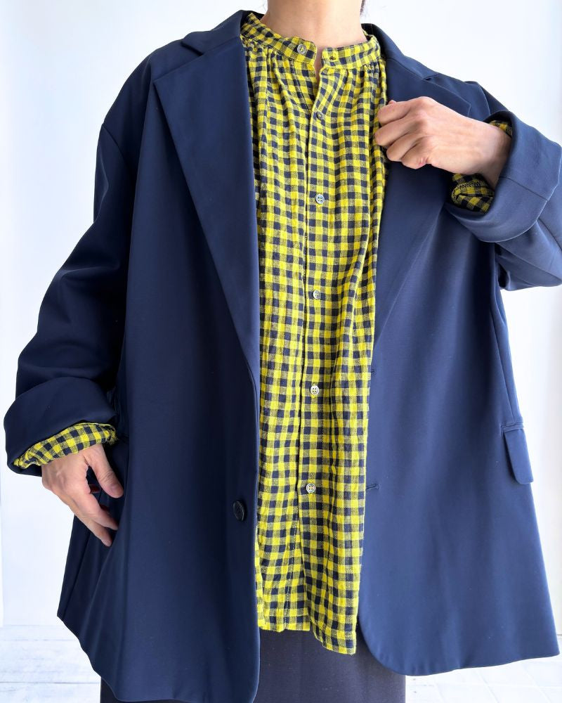 ギンガムチェック シャツ Yellow