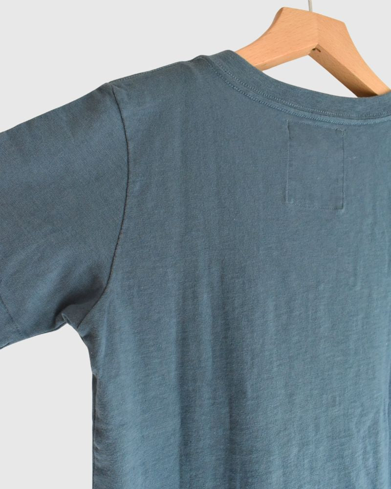 【sale】天竺VネックTシャツ Blue