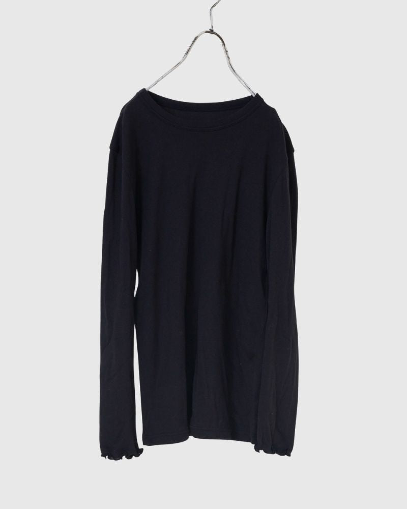 【予約】S/S G1151 COTTON CASHMERE L/S PULL OVER（2月初旬 – 2月中旬）