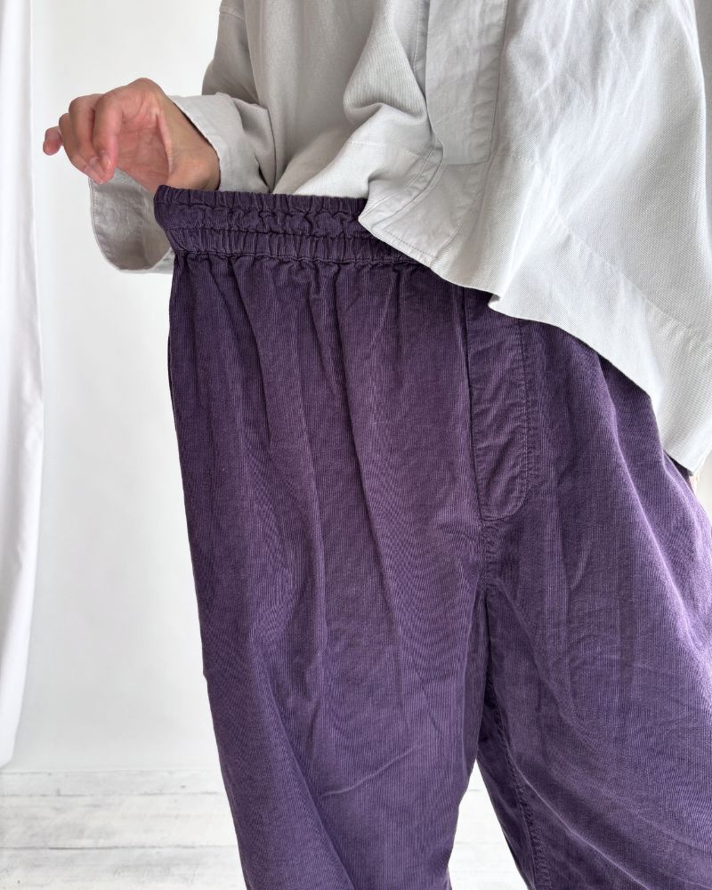 26 WALES CORDUROY OVERDYE EASY PANTS Purple