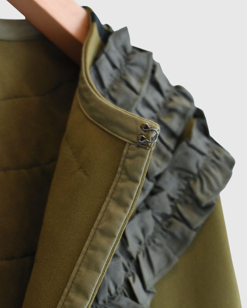 トラックフリルカーデ Khaki